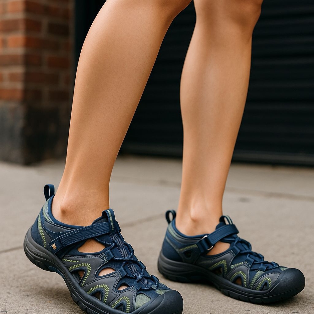 Merrell Navy and Green Athletic Outdoor Sandal-Sneaker